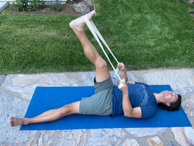 stretch your hamstrings to avoid cramping with bridging